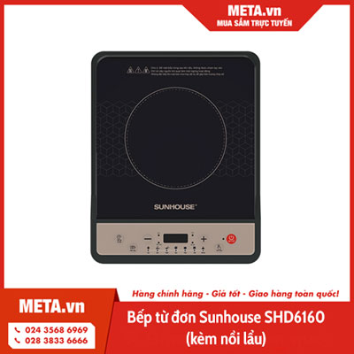 Bếp từ đơn Sunhouse SHD6160 (kèm nồi lẩu)