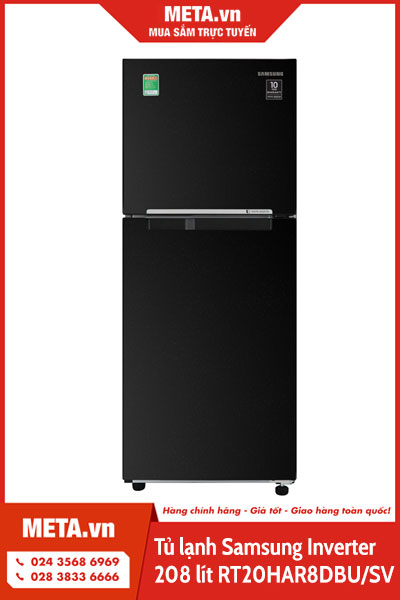 Tủ lạnh Samsung Inverter 208 lít RT20HAR8DBU/SV