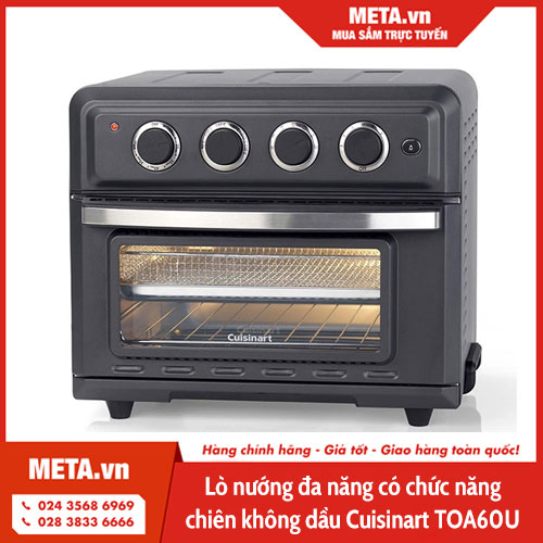 Lò nướng đa năng có chức năng chiên không dầu Cuisinart TOA60U 17L
