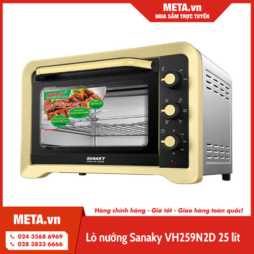 Lò nướng Sanaky VH259N2D 25 lít