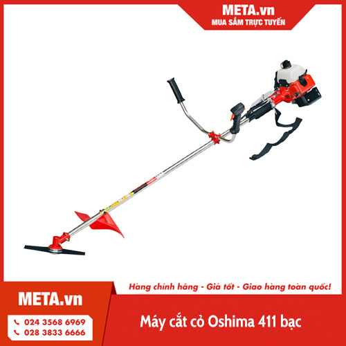 Máy cắt cỏ Oshima 411 bạc