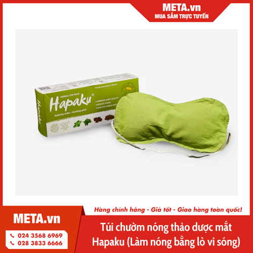 Túi chườm nóng thảo dược mắt Hapaku