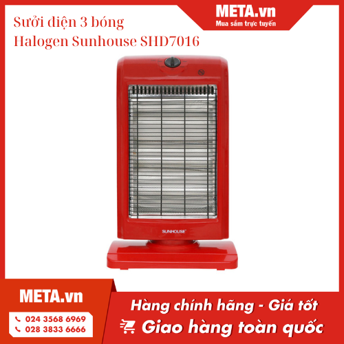 Sưởi điện 3 bóng Halogen Sunhouse SHD7016