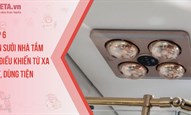 Top 6 đèn sưởi nhà tắm có điều khiển từ xa tốt, dùng tiện nhất