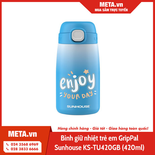 Bình giữ nhiệt trẻ em GripPal Sunhouse KS-TU420GB (420ml)