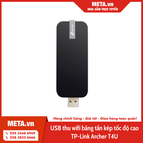 USB thu wifi băng tần kép tốc độ cao TP-Link Archer T4U