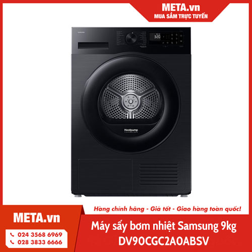Máy sấy bơm nhiệt Samsung 9kg DV90CGC2A0ABSV