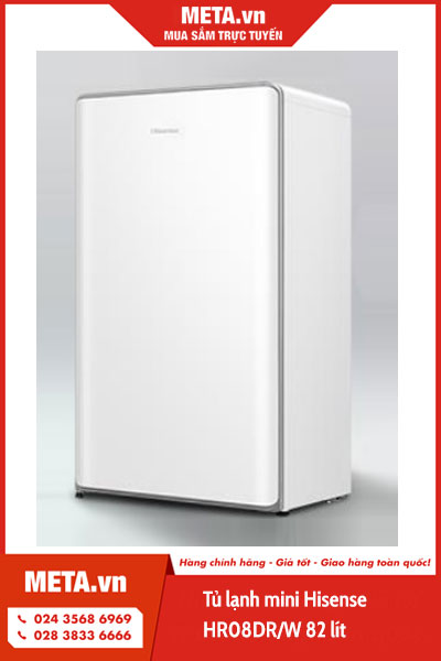 Tủ lạnh mini Hisense HR08DR/W 82 lít