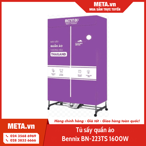 Tủ sấy quần áo Bennix BN-223TS 1.600W