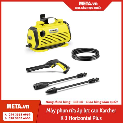 Máy phun rửa áp lực cao Karcher K 3 Horizontal Plus