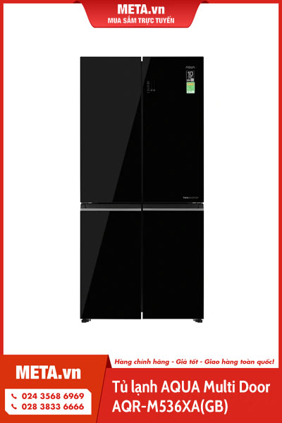 Tủ lạnh AQUA Inverter 469 lít Multi Door AQR-M536XA(GB)