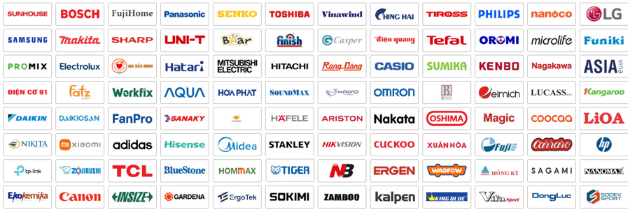 Các thương hiệu gia dụng uy tín trên thị trường như: Tiross, Philips, Delonghi, Kova, CucKoo, Sharp, Vifami, Elo, Elmich, Kangaroo, Sunhouse,... đều được bán tại META.vn