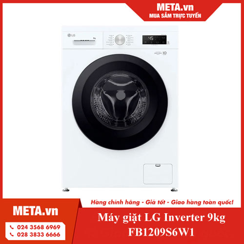 Máy giặt LG Inverter 9kg FB1209S6W1