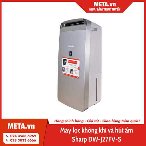 Máy lọc không khí và hút ẩm Sharp DW-J27FV-S