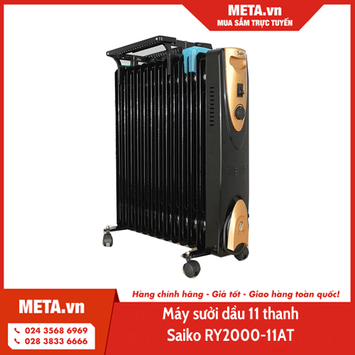 Máy sưởi dầu 11 thanh Saiko RY2000-11AT