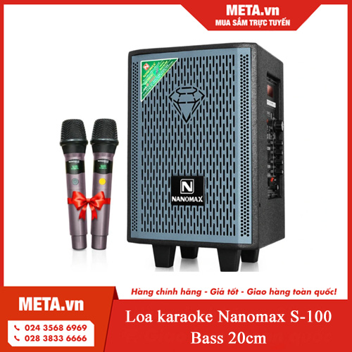 Loa karaoke Nanomax S-100 Bass 20cm