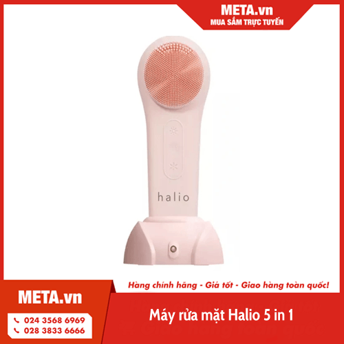 Máy rửa mặt Halio Multi-task Cleansing & Massaging Device (5 in 1)
