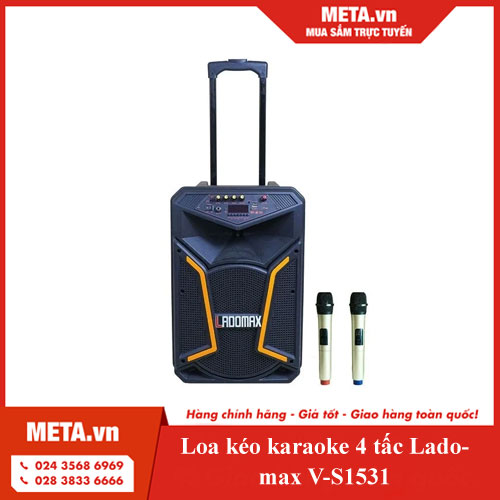 Loa kéo karaoke 4 tấc Ladomax V-S1531