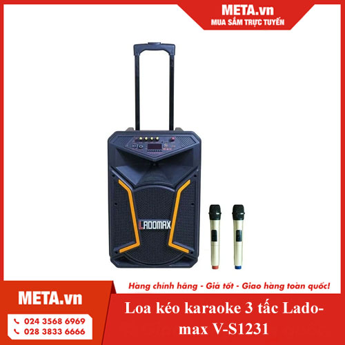 Loa kéo karaoke 3 tấc Ladomax V-S1231