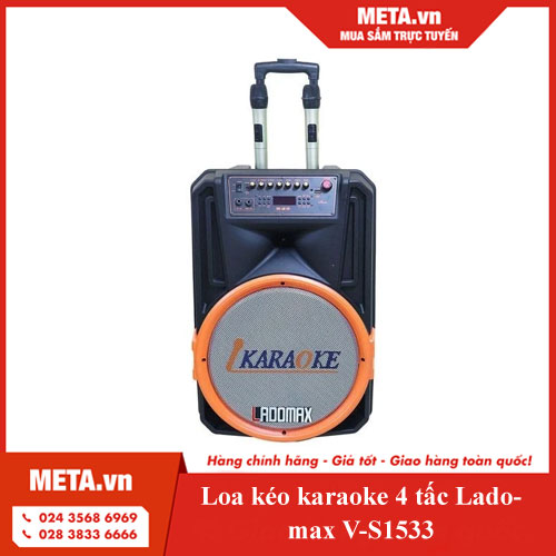 Loa kéo karaoke 4 tấc Ladomax V-S1533