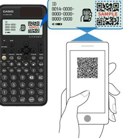 Máy tính Casio FX-880BTG được CASIO trang bị chức năng QR Code