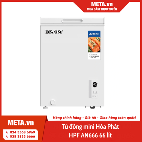 Tủ đông mini Hòa Phát HPF AN666 66 lít