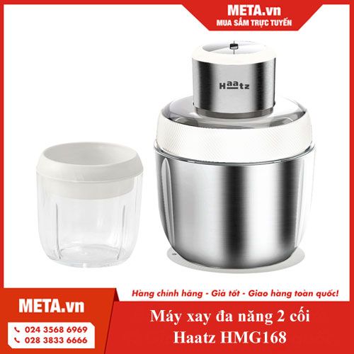 Máy xay đa năng 2 cối Haatz HMG168