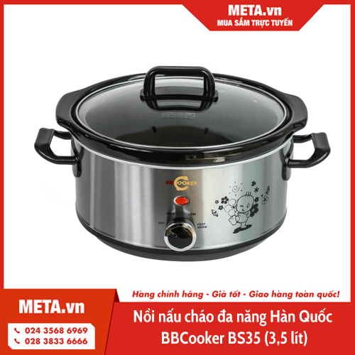 Nồi nấu cháo đa năng Hàn Quốc BBCooker BS35 (3,5 lít)