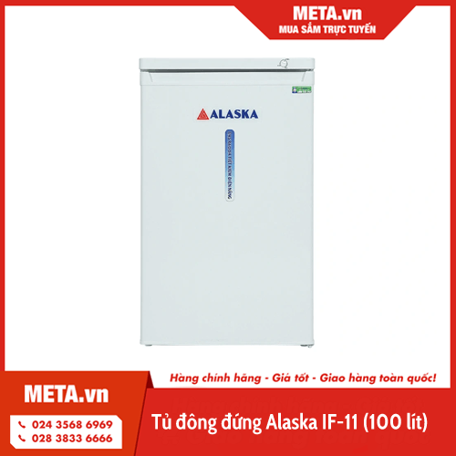 Tủ đông đứng Alaska IF-11 100 lít