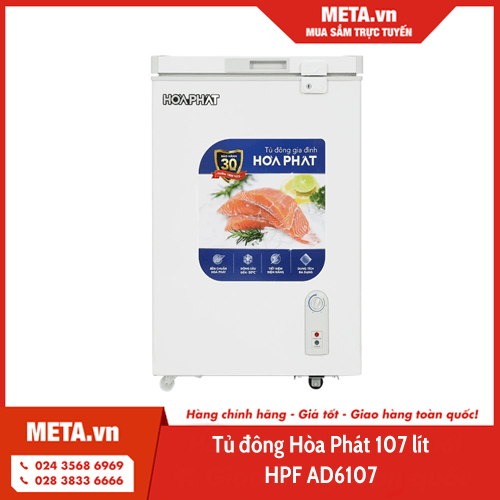 Tủ đông Hòa Phát 107 lít HPF AD6107