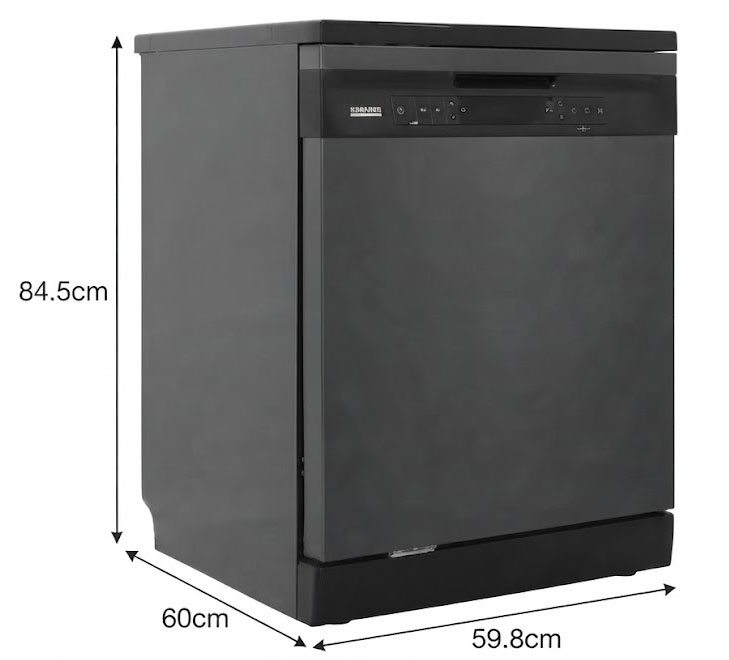 Kích thước Máy rửa chén độc lập Hafele HDW-F605B (535.29.660)