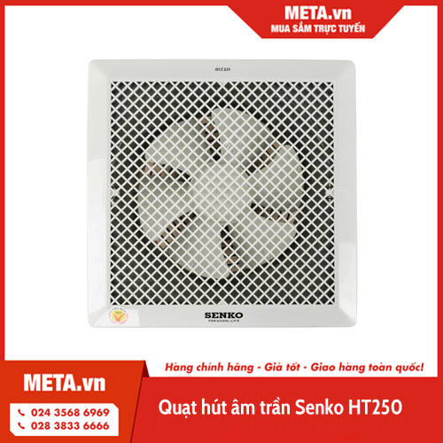 Kích thước quạt hút âm trần Senko HT250