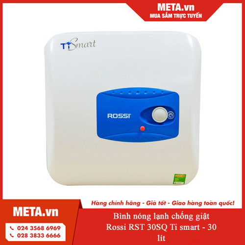 Bình nóng lạnh Rossi Saphir RS-32SQ 32 lít Bình nóng lạnh chống giật Rossi RST 30SQ Ti smart - 30 lít