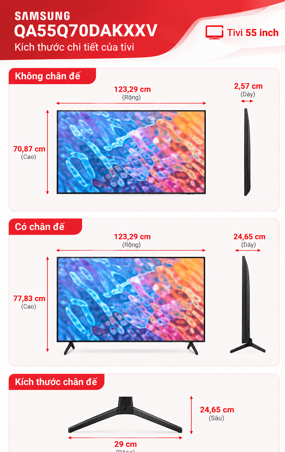 Smart TV QLED 4K Samsung 55 inch QA55Q70DAKXXV