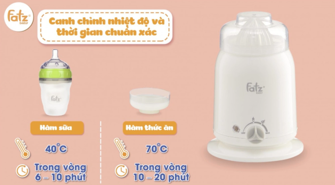 Cách rã đông sữa mẹ bằng máy hâm sữa
