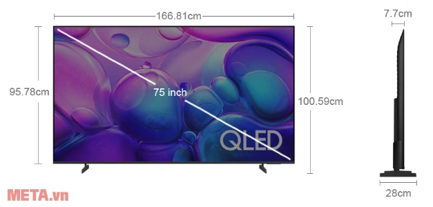 Smart Tivi QLED Samsung 4K 75 inch QA75Q6FAAKXXV
