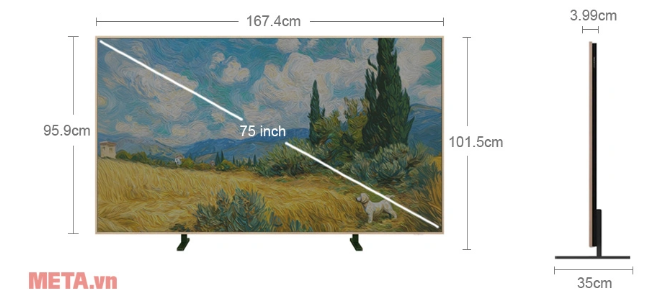 Google Tivi TCL QD-Mini LED 4K 75 inch 75A400 Pro