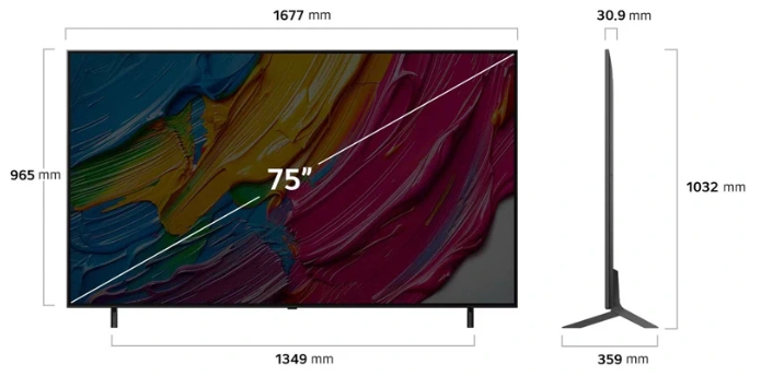 Smart Tivi LG QNED AI 4K 75 inch 75QNED80ASA