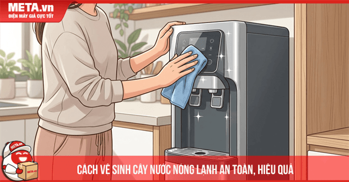 Cách vệ sinh cây nước nóng lạnh an toàn, hiệu quả