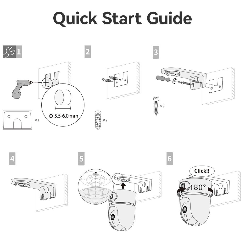 Gắn camera lên giá đỡ